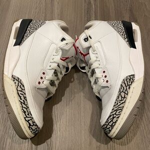 Men’s 2013 Air Jordan 3 Retro “white cement” — Finish Line exclusive — Size 10.5